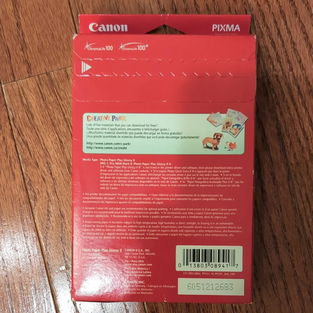Canon Photo Paper Plus Glossy II 4